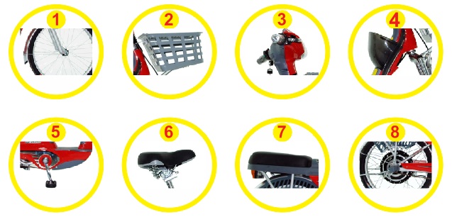 Chi tiết Xe đạp điện Asama ASG Pin Lipo Chi tiết Xe đạp điện Asama ASG Pin Lipo